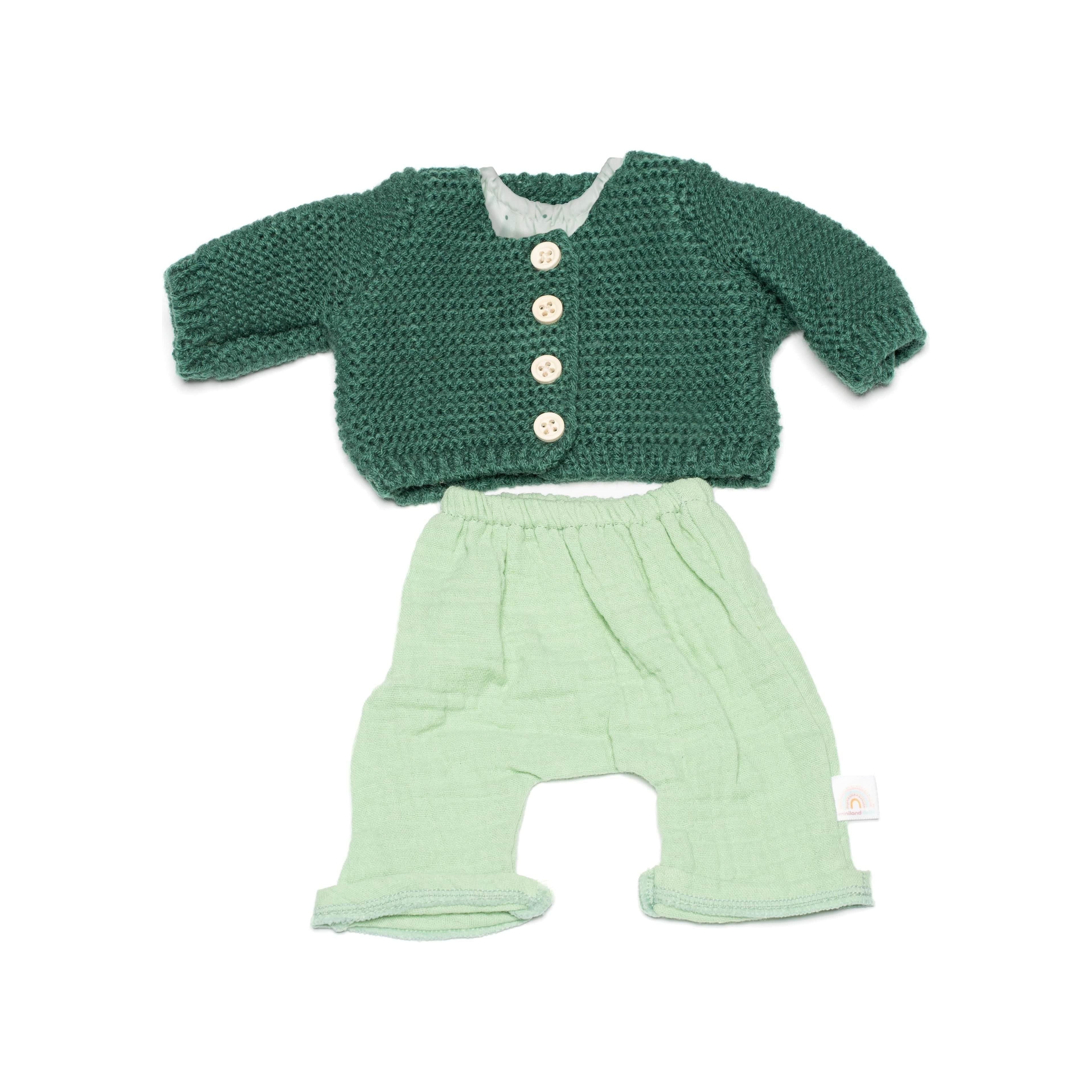 Gray Kleiderset: Forest Jungen Set 38cm von Miniland