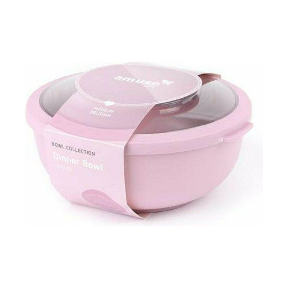 Light Gray Auslaufsichere Frischhalte und Lunch Schüssel mit Sicht-Deckel, 200 ml (Rosa)