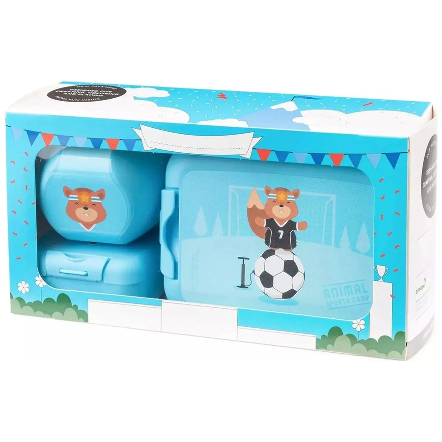 AMUSE Geschenkbox 3er Lunch Set – Eichhörnchen order Karneval Tiere Nilpferd