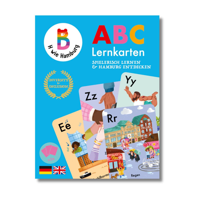 Dark Turquoise B wie Berlin - Hamburg ABC-Lernkarten