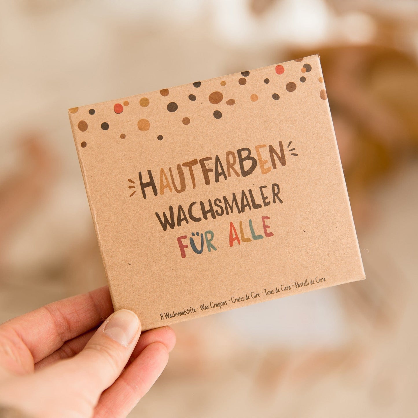 Tan 8 Hautfarben-Wachsmalerstifte oder 8 Skin Tones Crayons