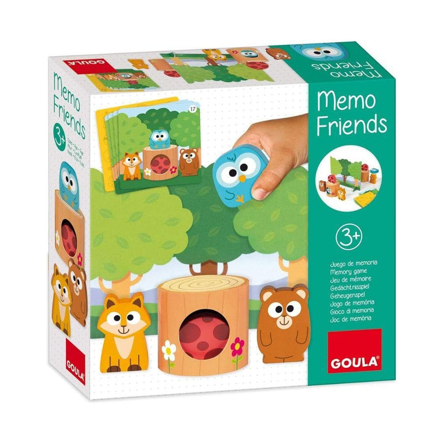 Jumbo Spiele - GOULA Memo Friends - Memory ab 3 - Holzspielzeug