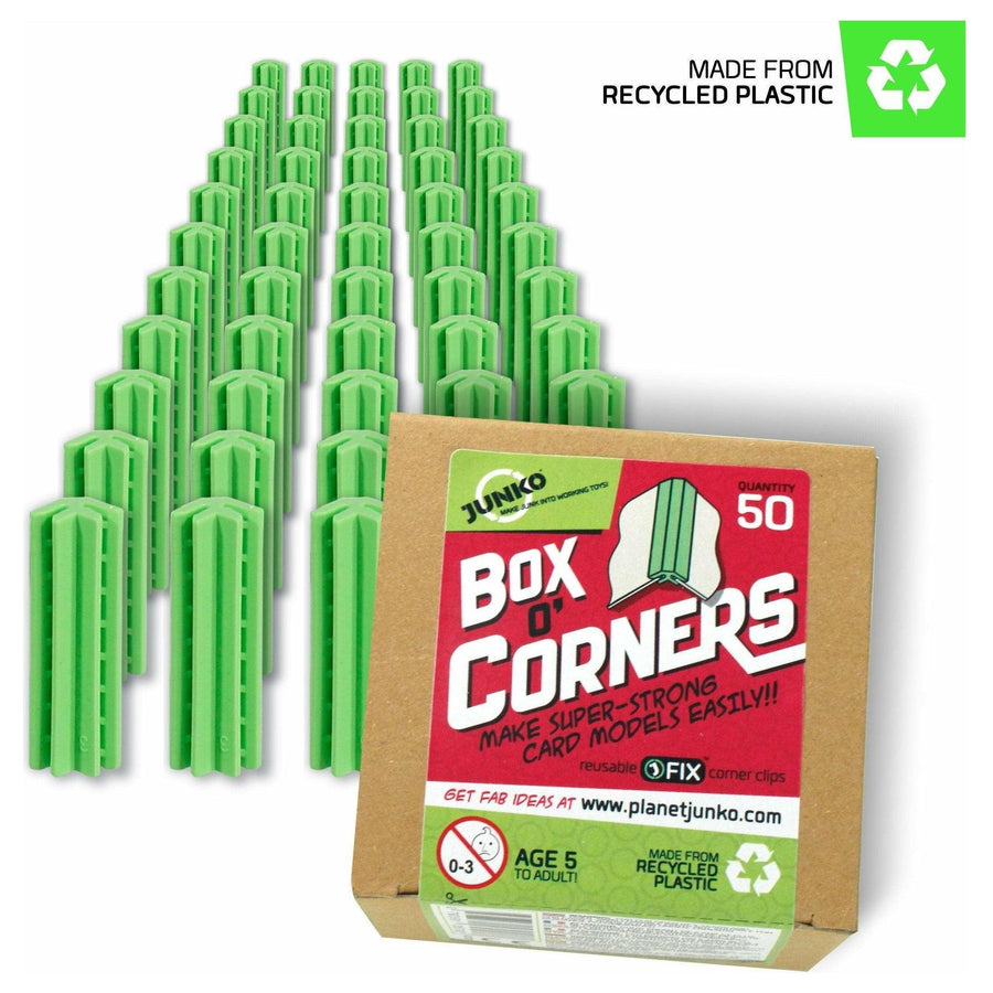 JUNKO Box o 'Corners (mit 50 Eckclips)