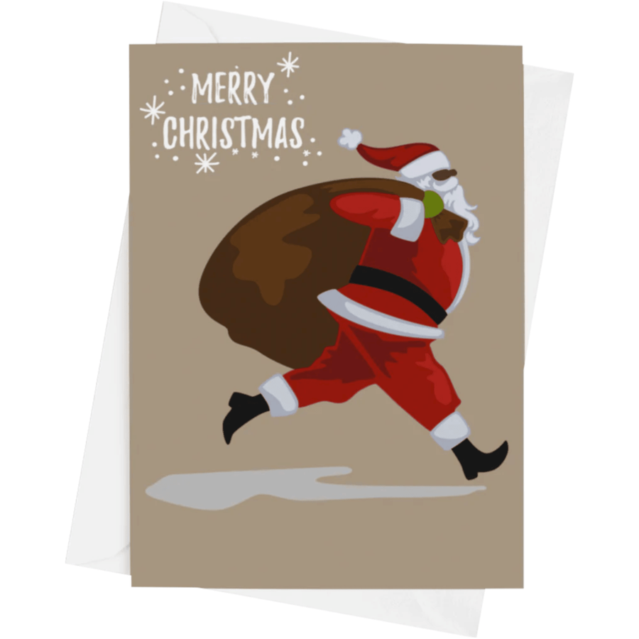 Afro Black Santa Merry Christmas