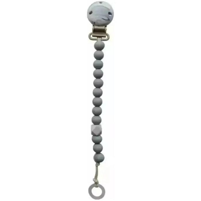 Light Slate Gray My baby rocks - Schnullerkette & Beißring - Marmor lila Diamant