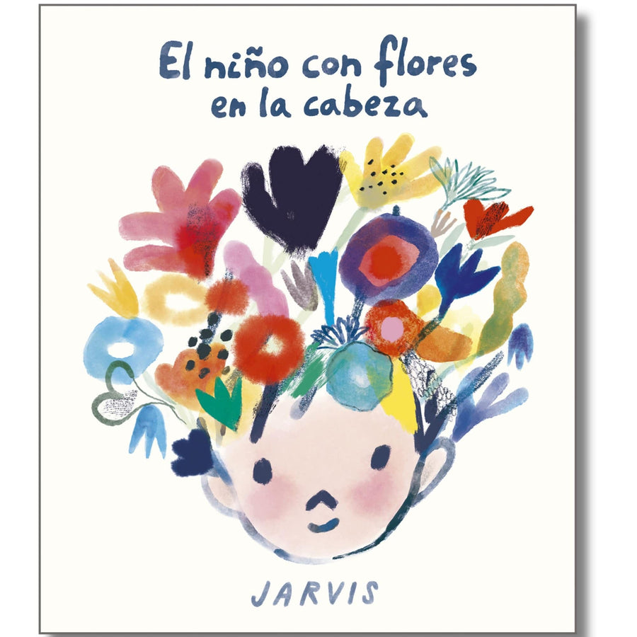 El niño con flores en la cabeza