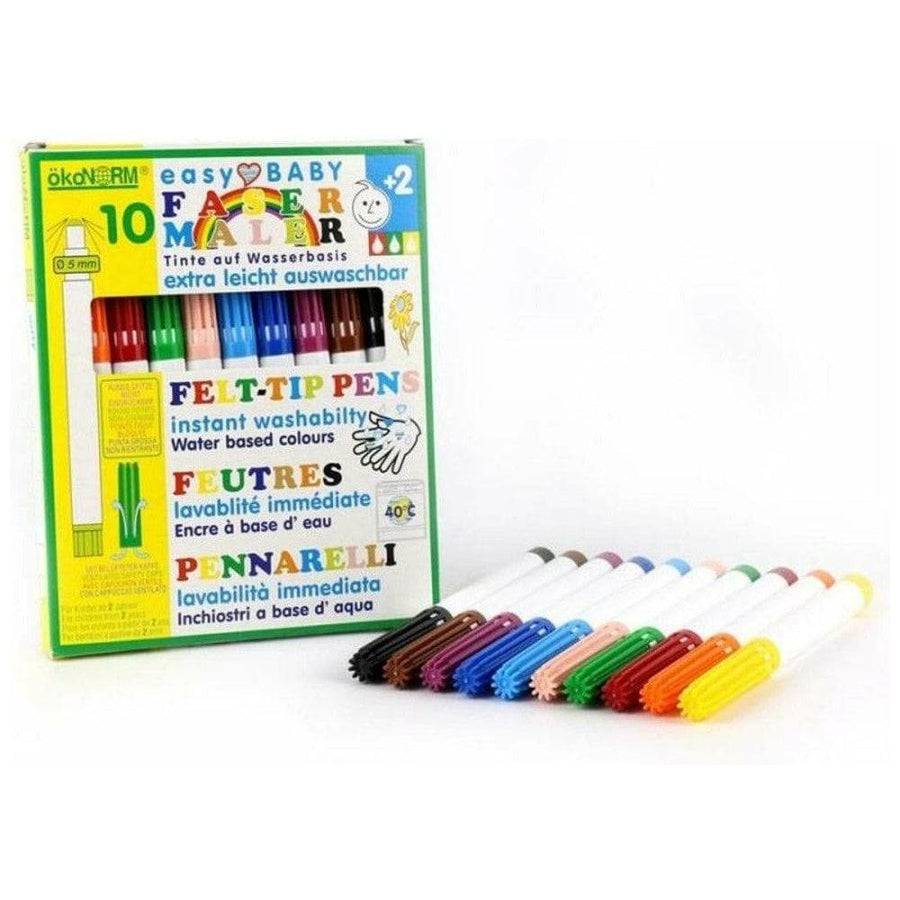 easy baby-Fasermaler, leicht auswaschbar - 10 Farben