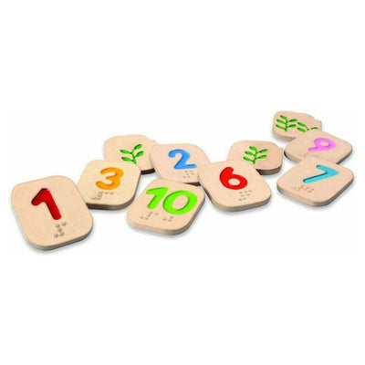 Wheat Plantoys Numbers 1-10 Braille