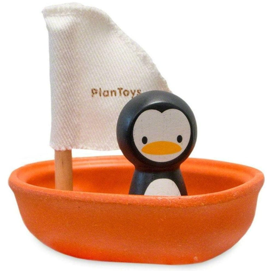 Badewannenspielzeug Segelboot Pinguin