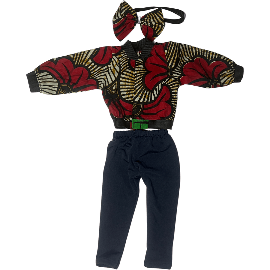 Urbidolls Blümchenhemd, blaue Hose und Haarband