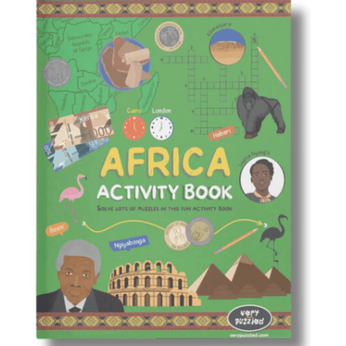 Slate Gray Afrika-Aktivitätsbuch