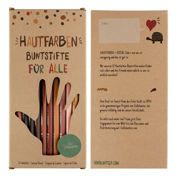 12 Hautfarben-Buntstifte - Kidsimply GmbH