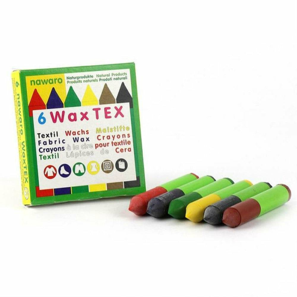 WAX Tex nawaro, Textil Wachsmaler - 6 Farben - Kidsimply GmbH