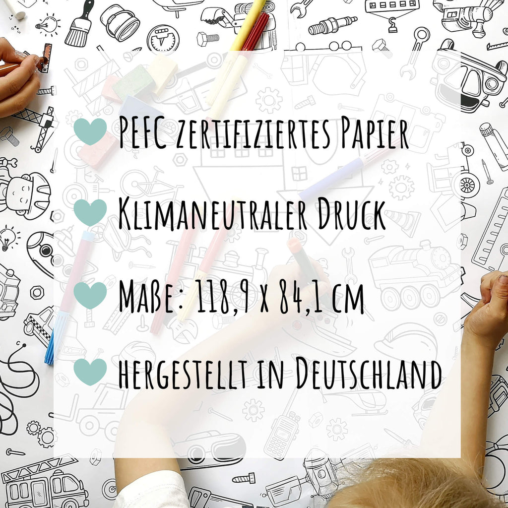 Ausmal-Tischdecke aus Papier “Weihnachten” - Kidsimply GmbH