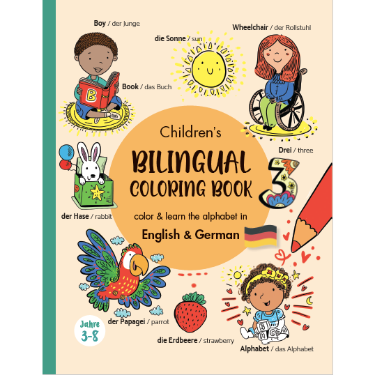 Zweisprachiges Malbuch für Kinder - Deutsch & Englisch - Kidsimply GmbH