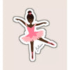 Schwarzes Mädchen Ballerina Sticker - Kidsimply GmbH